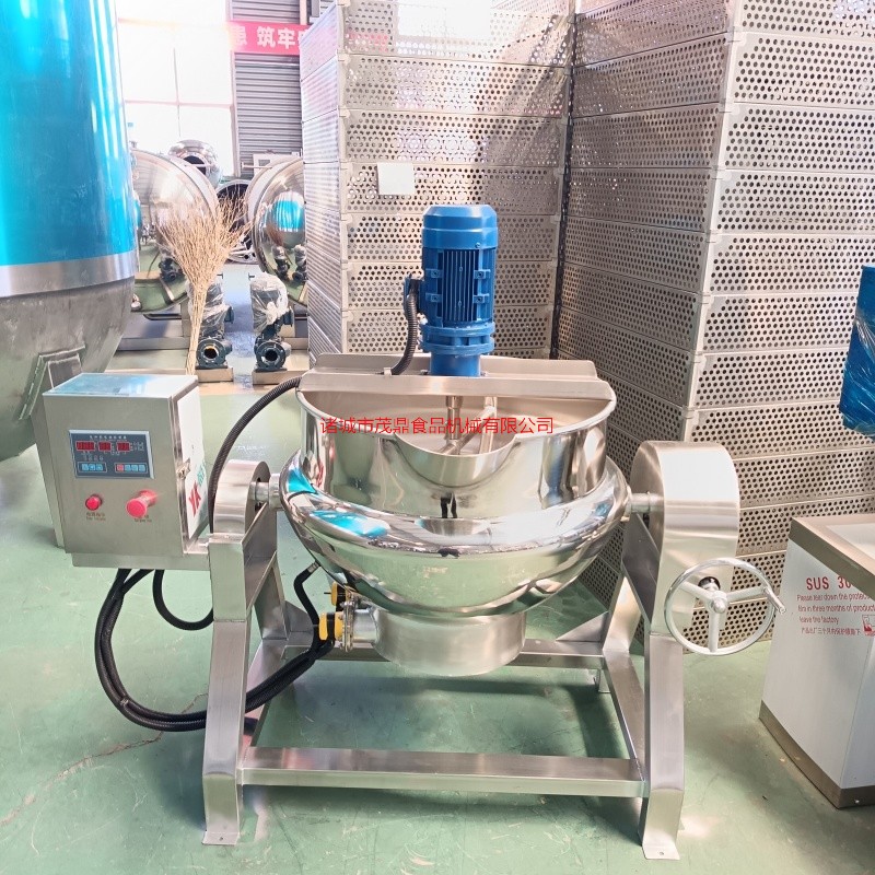 現貨供應可傾式火鍋底料熬制鍋電加熱蒸汽加熱燃氣加熱電磁加熱夾層鍋鹵肉熟食煮鍋